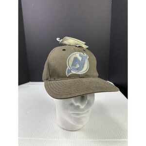 Vintage 90s New Jersey Devils Logo NHL Hockey Annco Professional StrapBack Hat